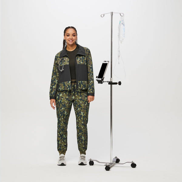 Women's Camo Martini Olive Zamora High-Rise™ FREEx™ - Petite Jogger Scrub Pant