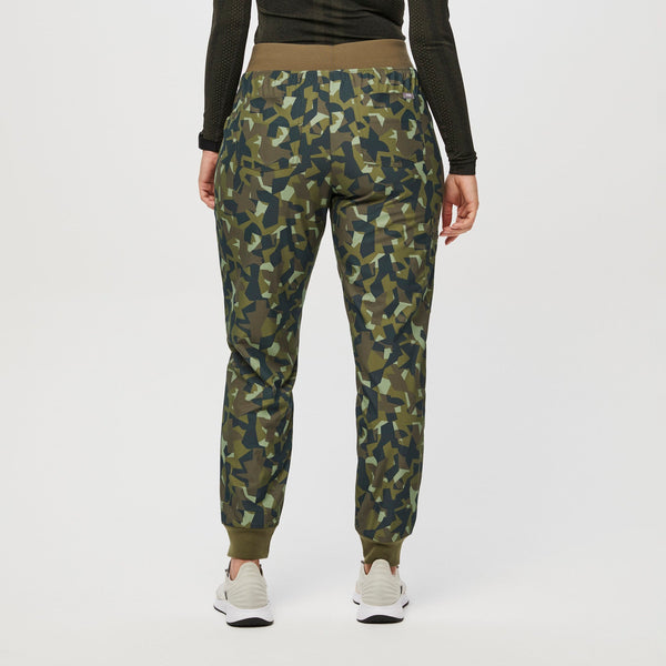 Women's Camo Martini Olive Zamora High-Rise™ FREEx™ - Petite Jogger Scrub Pant