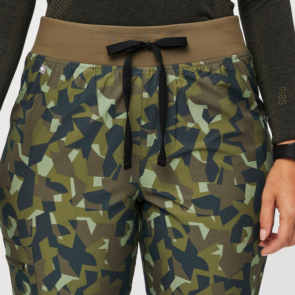 Women's Camo Martini Olive Zamora High-Rise™ FREEx™ - Petite Jogger Scrub Pant