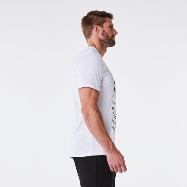 Men's White Physical Therapist - Short-Sleeve Underscrub