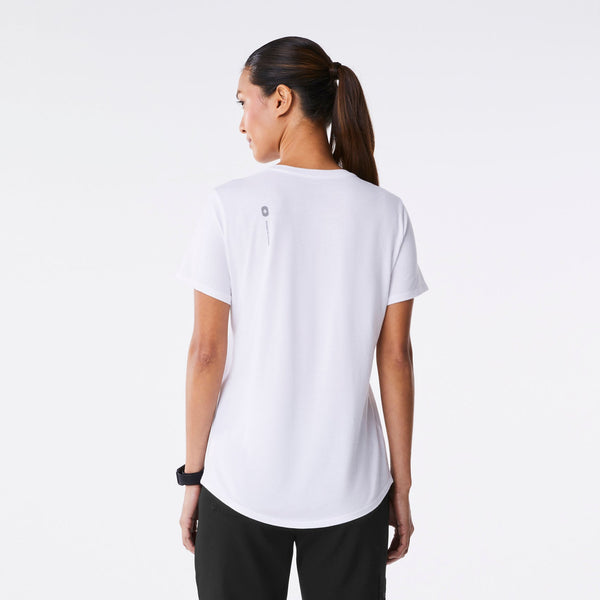 Women's White Vet Technician - Short-Sleeve Underscrub