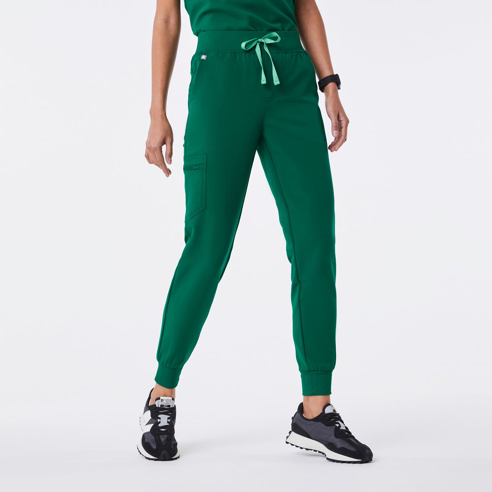 Women's Hunter Green Zamora High-Rise - Petite Jogger Scrub Pant™