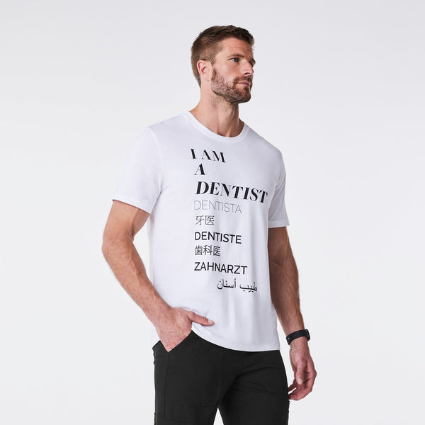 Men's White Dentist - Short-Sleeve Underscrub