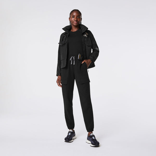 Women's Black Sierra - Petite Jogger Scrub Pant