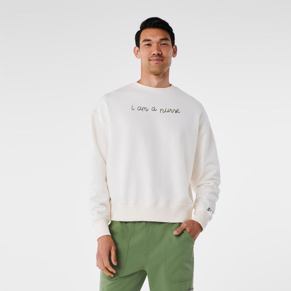Unisex Cream FIGS | Lingua Franca I Am A Nurse - Sweatshirt