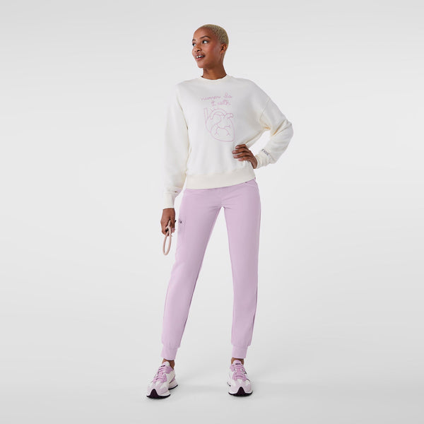 Unisex Cream FIGS | Lingua Franca Nurses Do It With Heart - Sweatshirt