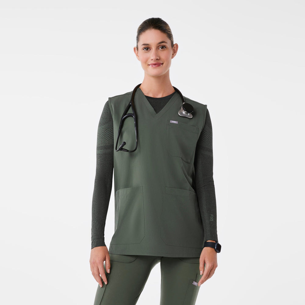 Women's Moss V-Neck FREEx Sleeveless ScrubSmock™