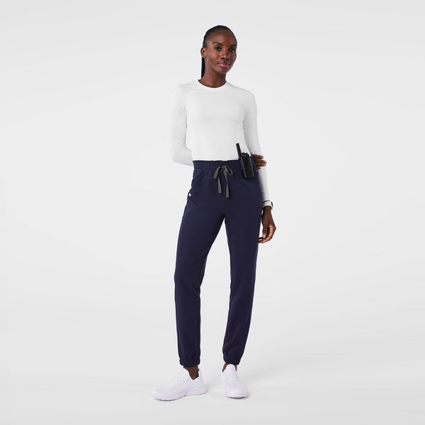 Women's Navy Regina High-Rise Slim Jogger - Petite Scrub Pant