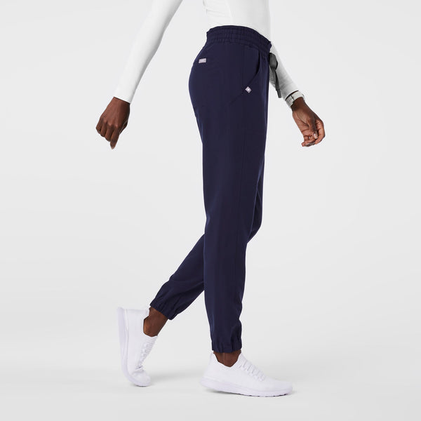 Women's Navy Regina High-Rise Slim Jogger - Petite Scrub Pant