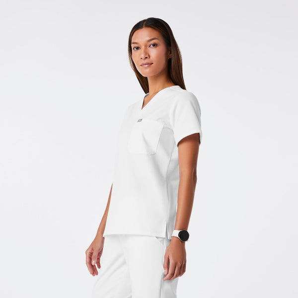 Women's Optic White Catarina -  Scrub Top™