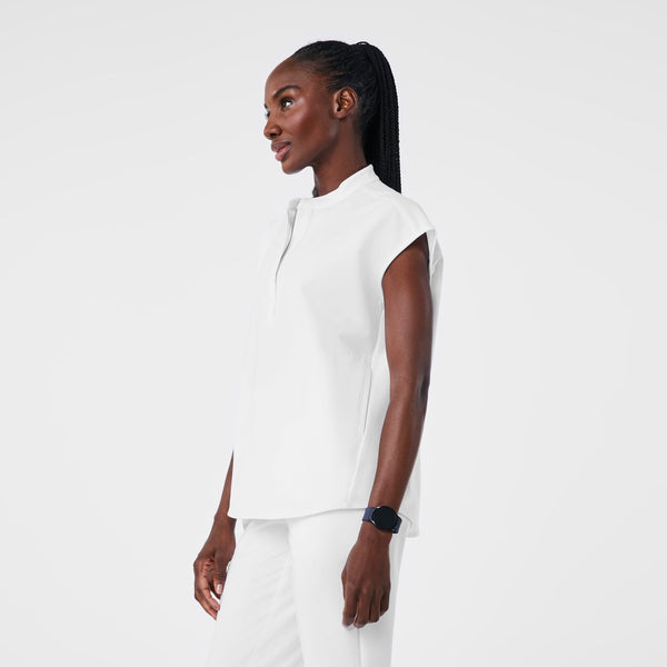 Women's Optic White Rafaela - Oversized Scrub Top™