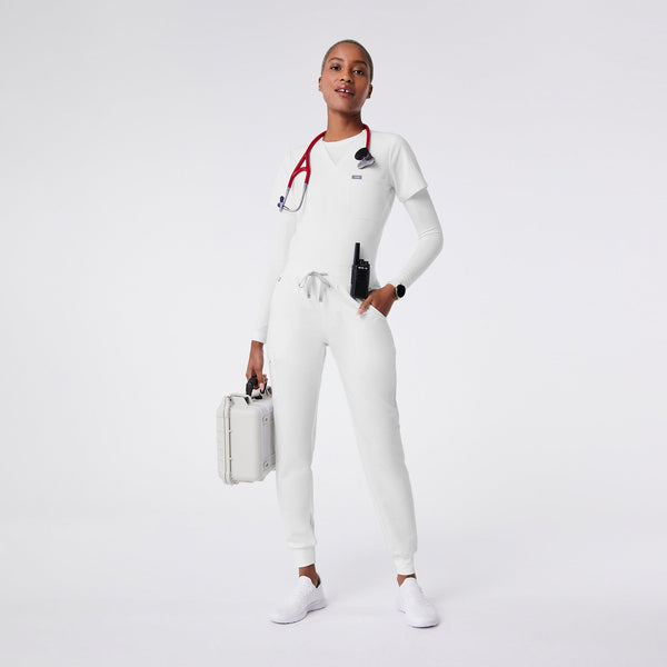 Women's Optic White Zamora - Jogger Scrub Pant™