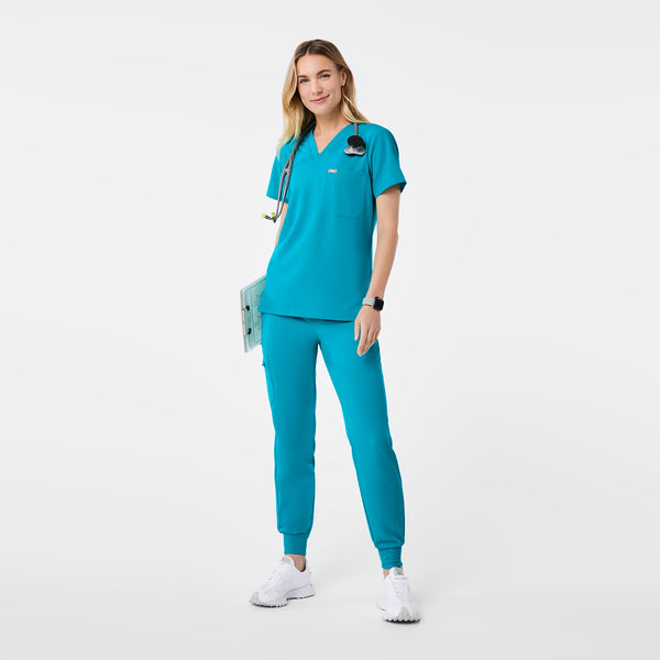 Women's Teal Catarina -  Scrub Top™