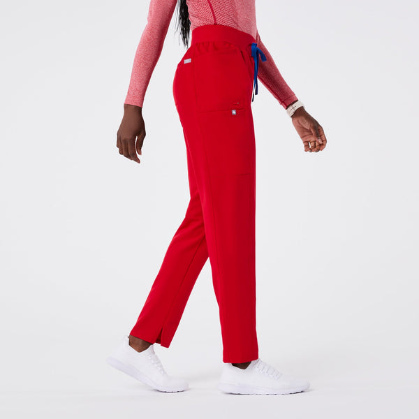 Women's Winning Red Mayfair High-Rise - Petite Skinny Tapered Scrub Pant
