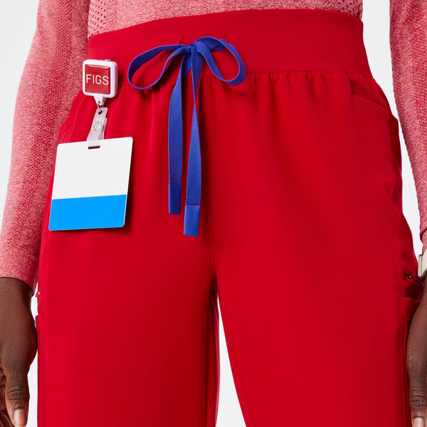 Women's Winning Red Mayfair High-Rise - Petite Skinny Tapered Scrub Pant