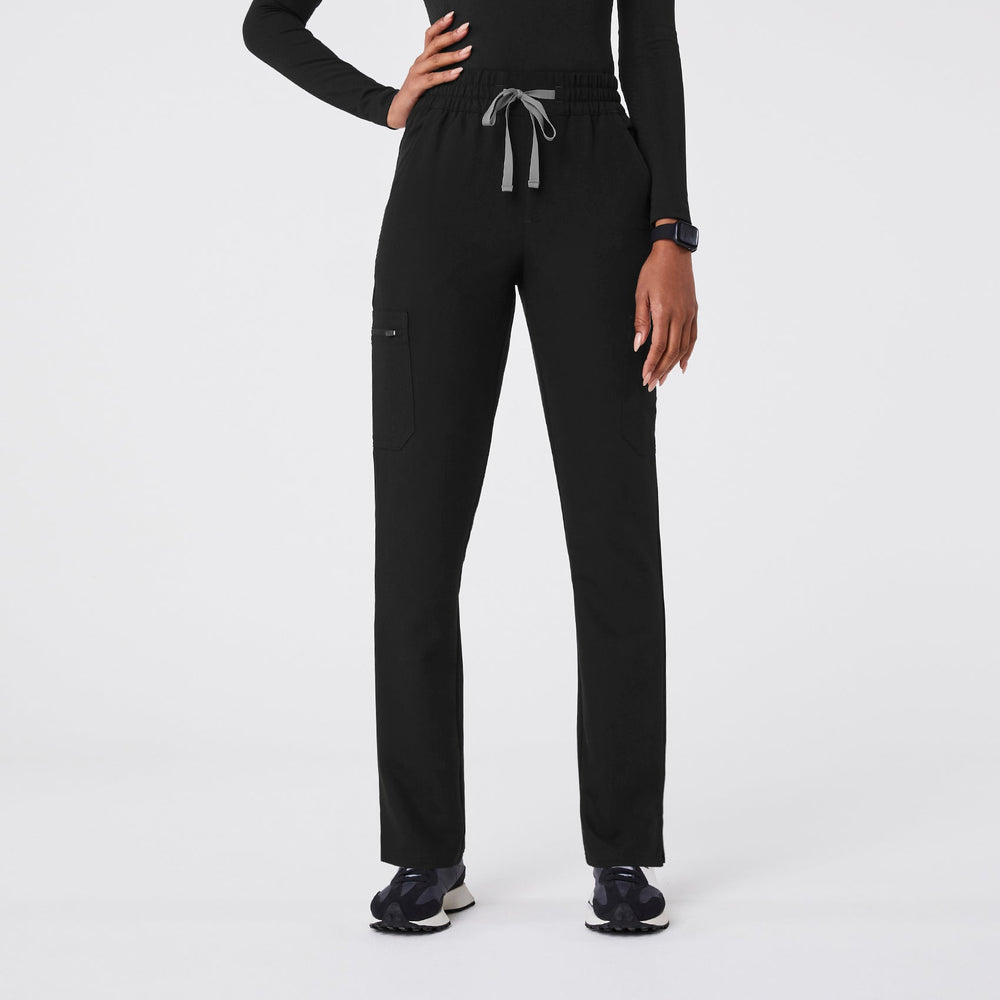 Women's Black Dowa High-Rise Straight-Leg - Tall Scrub Pant