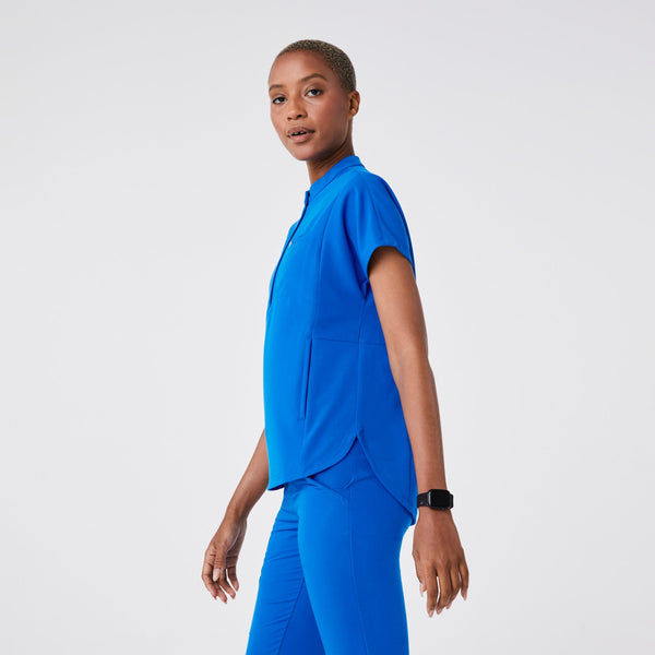 Women's Royal Blue Montex Relaxed Scrub Top