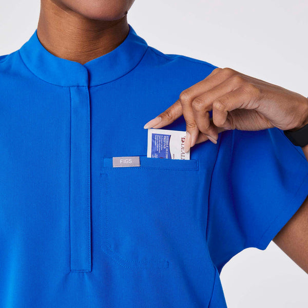 Women's Royal Blue Montex Relaxed Scrub Top