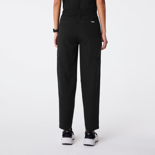 Women's Black High-Rise Sheridan - Tall Relaxed Barrel-Leg Scrub Pant