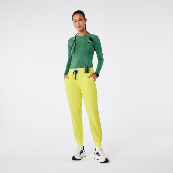 Women's Match Point Green Salta Seamless - Long-Sleeve Underscrub