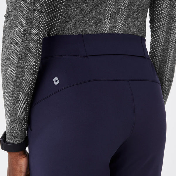 Women's Navy High-Rise ContourKnit Scrub Pant