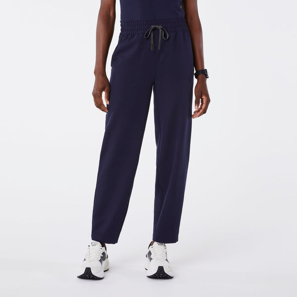 Women's Navy High-Rise Sheridan - Relaxed Barrel-Leg Scrub Pant
