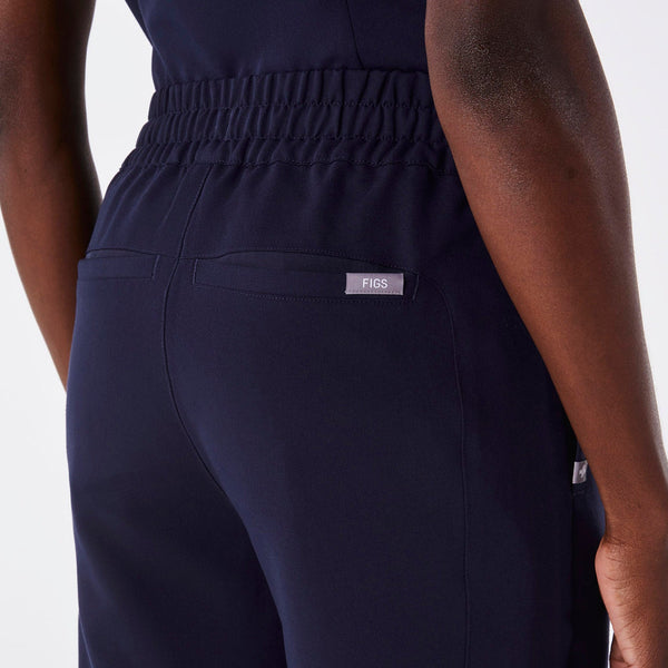 Women's Navy High-Rise Sheridan - Relaxed Barrel-Leg Scrub Pant