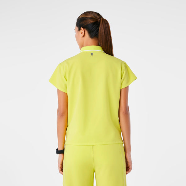 Women's Serving Lime Hope Relaxed Polo - Scrub Top