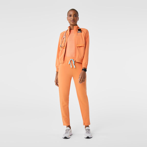 Women's Shaka Orange Alva High-Rise Tapered - Petite Scrub Pant