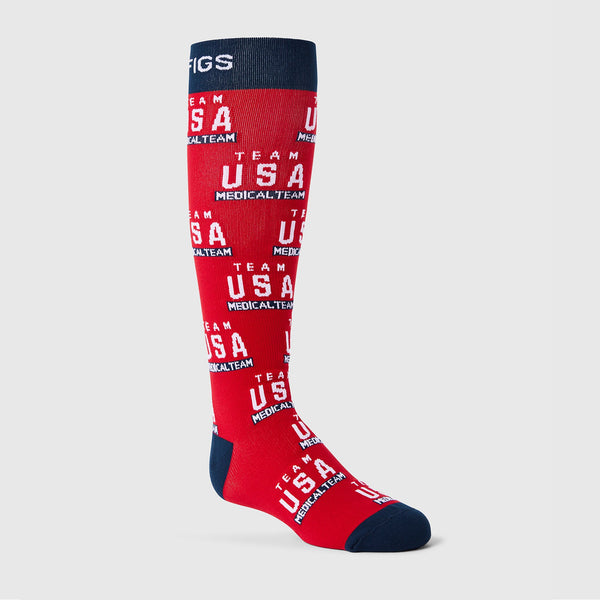 Women's Team USA Red FIGS x Team USA  - Compression Socks