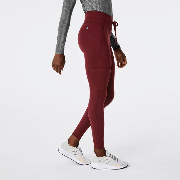 Women's Burgundy High-Rise Seville - ScrubLegging™