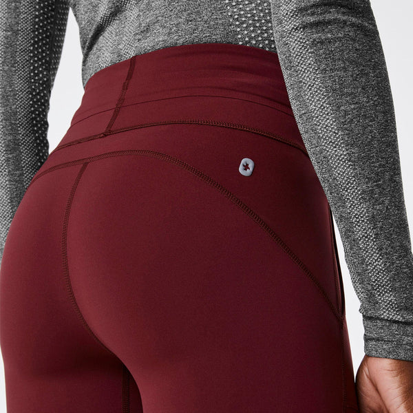Women's Burgundy High-Rise Seville - ScrubLegging™