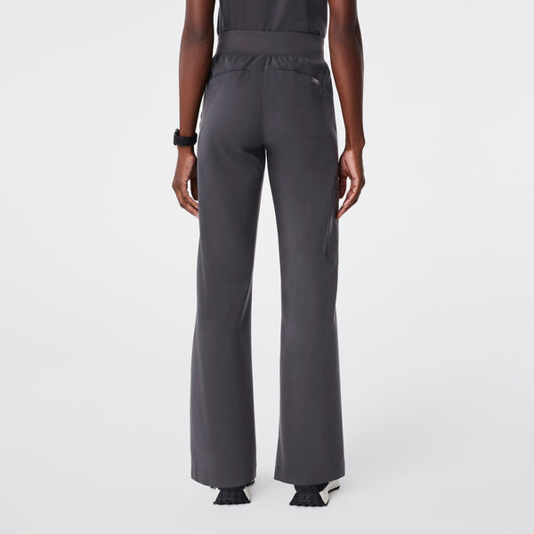 Women's Charcoal Isabel High-Rise Wide-Leg - Tall Scrub Pant