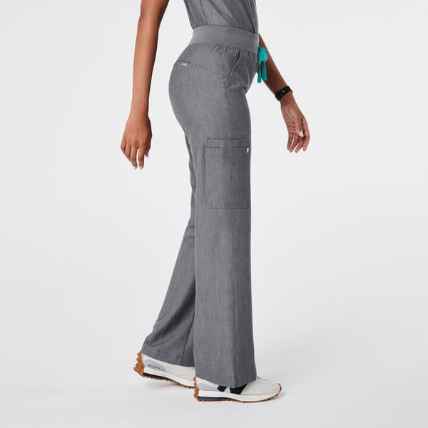 Women's Graphite Isabel High-Rise Wide-Leg - Petite Scrub Pant