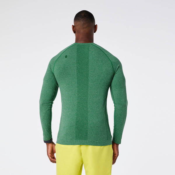 Men's Match Point Green Makato Seamless - Long-Sleeve Underscrub