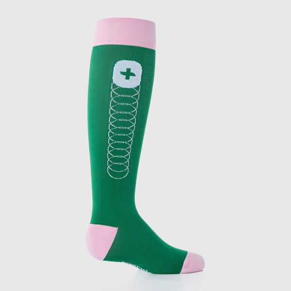 Women's Match Point Green FIGS Ring - Compression Socks