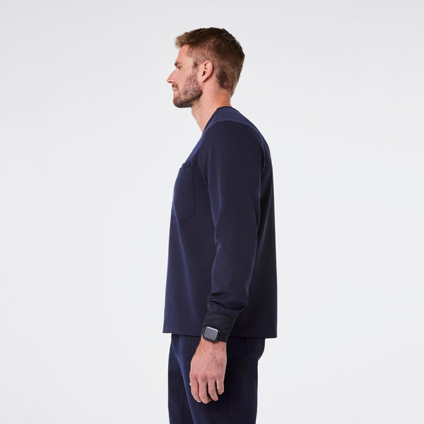 Men's Navy Leon Long-Sleeve - Scrub Top™