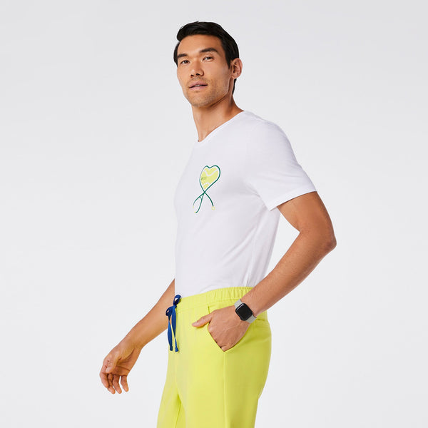 Men's White Tennis - Short-Sleeve Underscrub