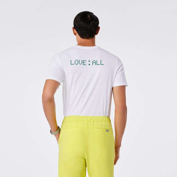 Men's White Tennis - Short-Sleeve Underscrub