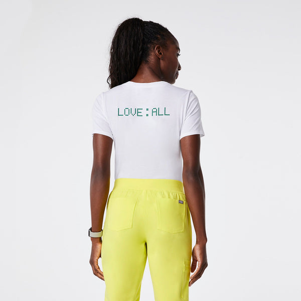 Women's White Tennis - Short-Sleeve Underscrub