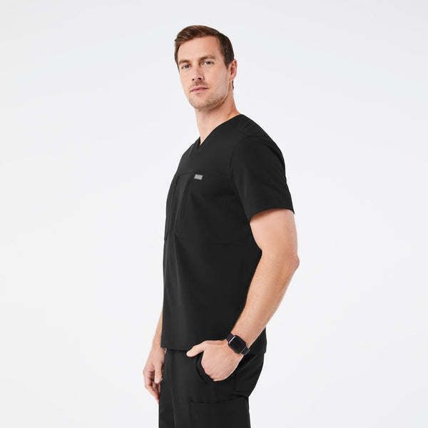Men's Black Indestructible V-Neck - Scrub Top