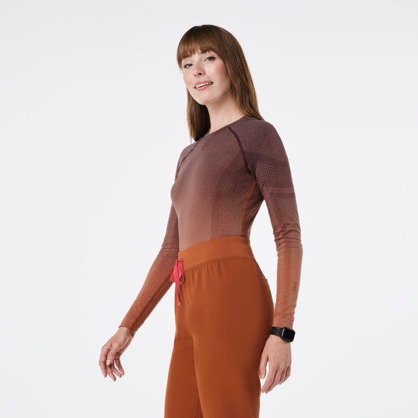 Women's Espresso Salta Seamless - Long-Sleeve Underscrub