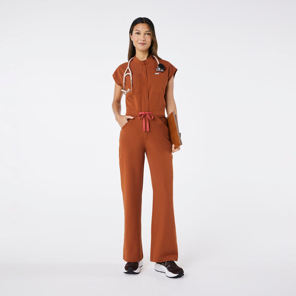 Women's Dirty Chai Rafaela Wide-Leg - Petite ScrubJumpsuit™