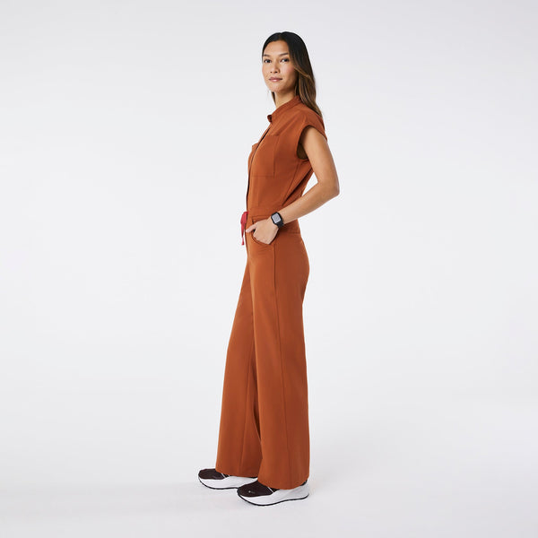 Women's Dirty Chai Rafaela Wide-Leg - Petite ScrubJumpsuit™