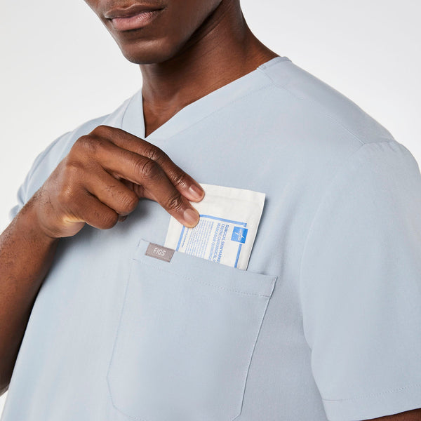 Men's Dusty Blue Chisec -  Scrub Top™