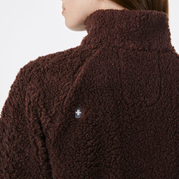 Women's Espresso On-Shift High-Pile - Fleece Bomber Jacket™