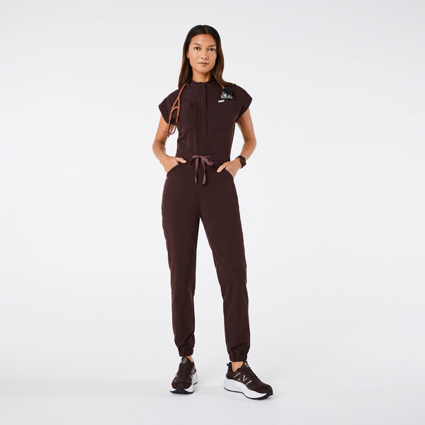Women's Espresso Rafaela Cargo - ScrubJumpsuit™