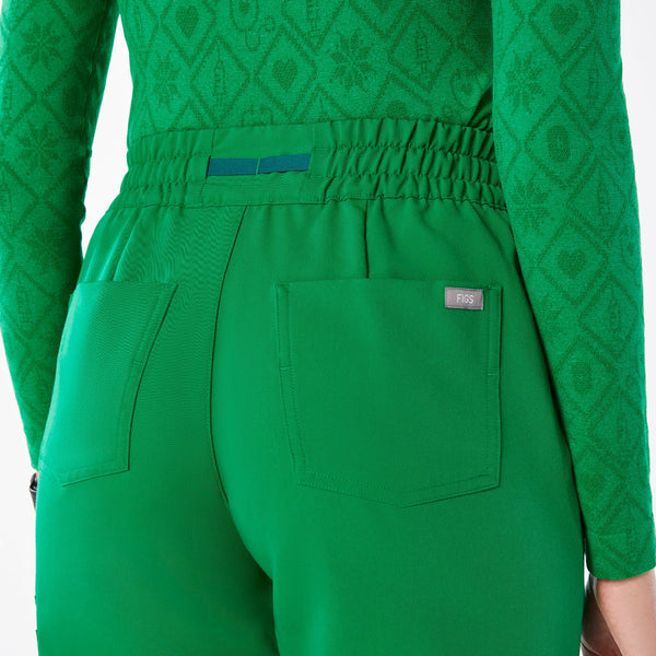 Women's Evergreen Dowa High-Rise Straight-Leg Petite Scrub Pant