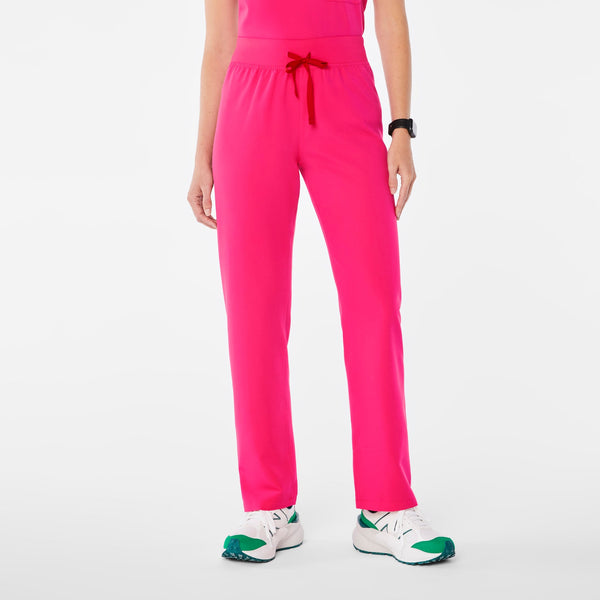 Women's Shocking Pink Livingston High-RiseStraight-Leg Scrub Pant™