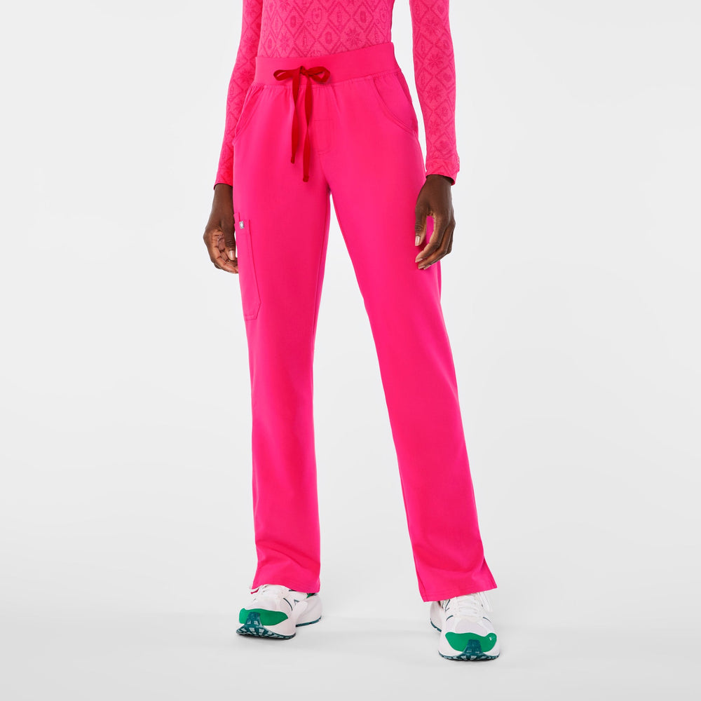 Women's Shocking Pink Kade Straight-Leg Scrub Pant™